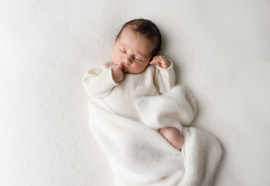 Natural newborn photograph in Central London
